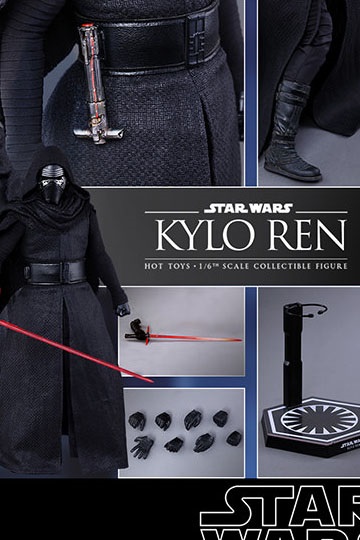 1/6 Scale Toy Star Wars-Kylo Ren-Noir Main Set x7 
