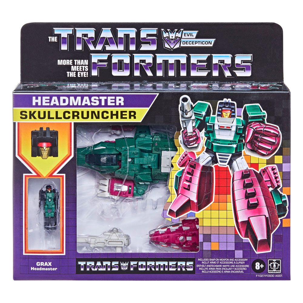 Transformers Generations Toy Deluxe Retro Headmaster Skullcruncher Action Figure 